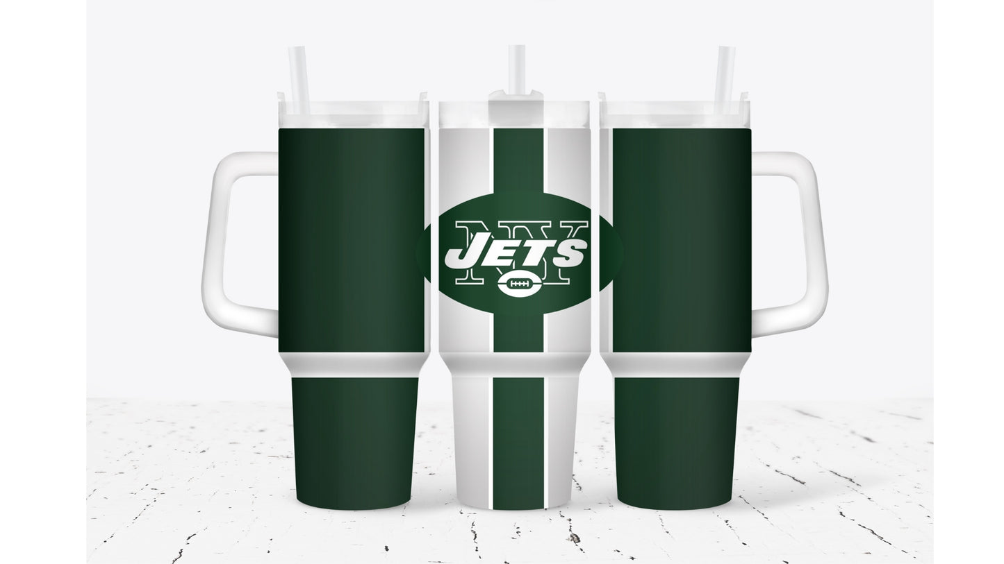 Jets Stripe Tumbler