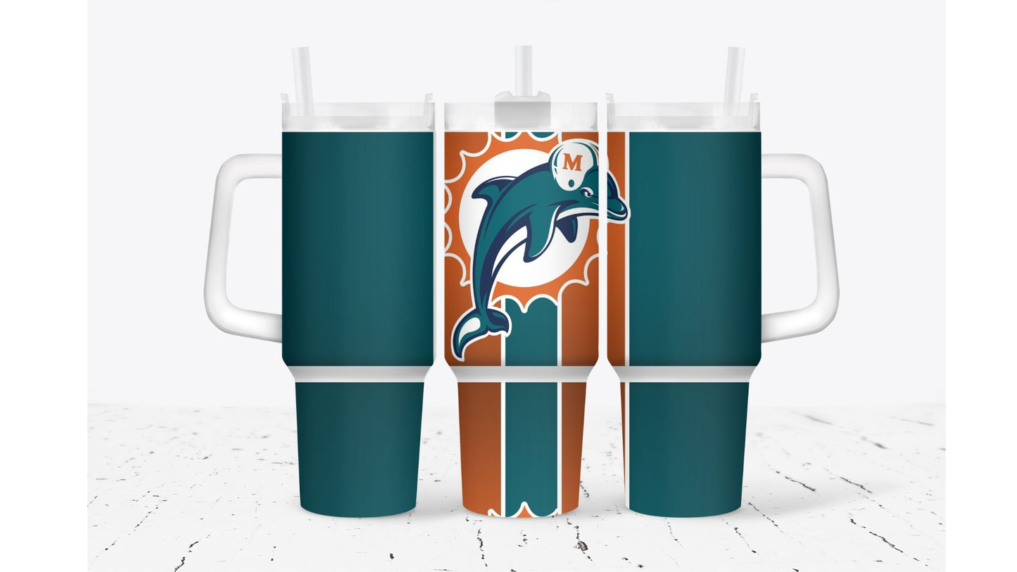 Dolphins Dark Tumbler