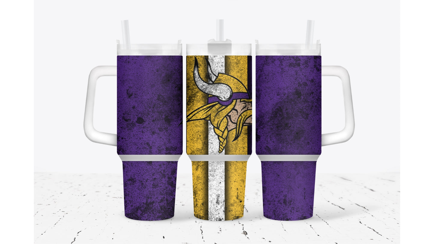 Vikings Smudged Tumbler