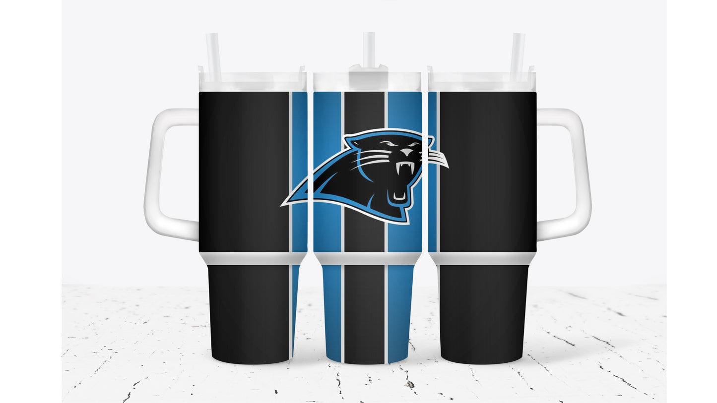 Panthers Stripe Tumbler