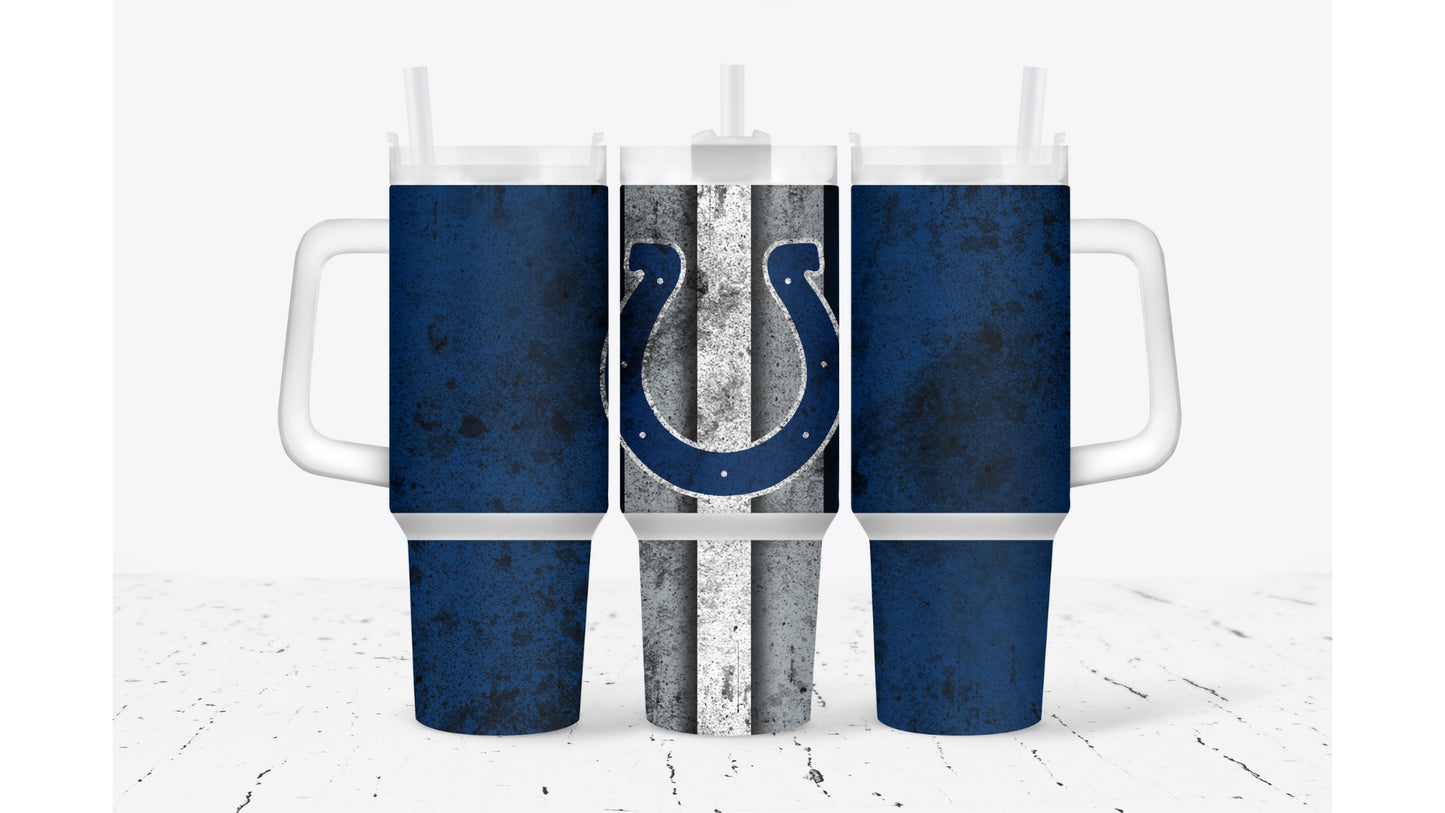 Colts Smudged Tumbler