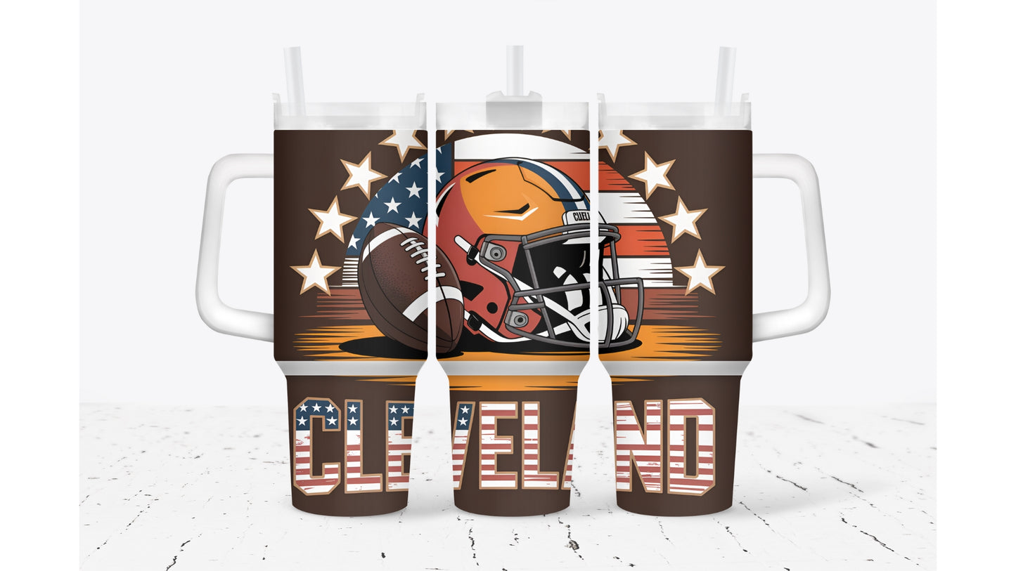Cleveland Helmet Tumbler