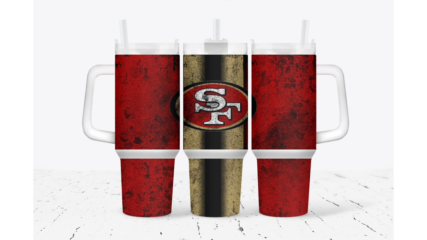 49ers Smudged Tumbler
