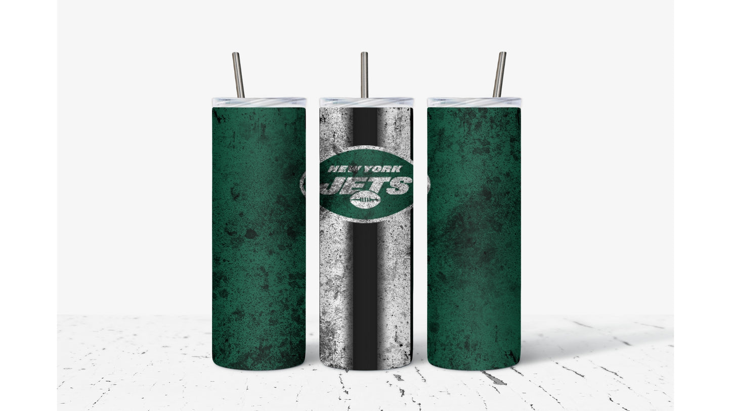 Jets Smudged Tumbler