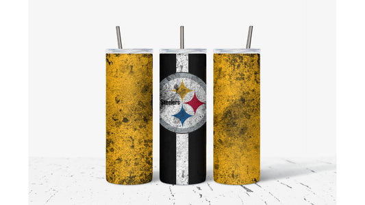 Steelers Smudged Tumbler