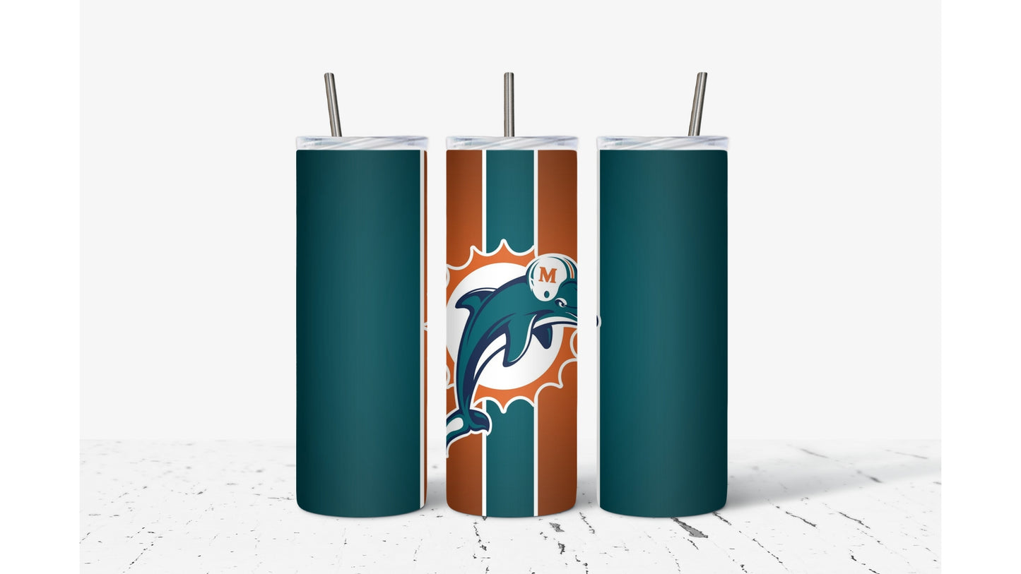 Dolphins Dark Tumbler