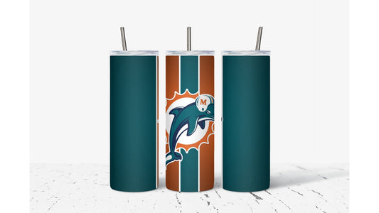Dolphins Dark Tumbler