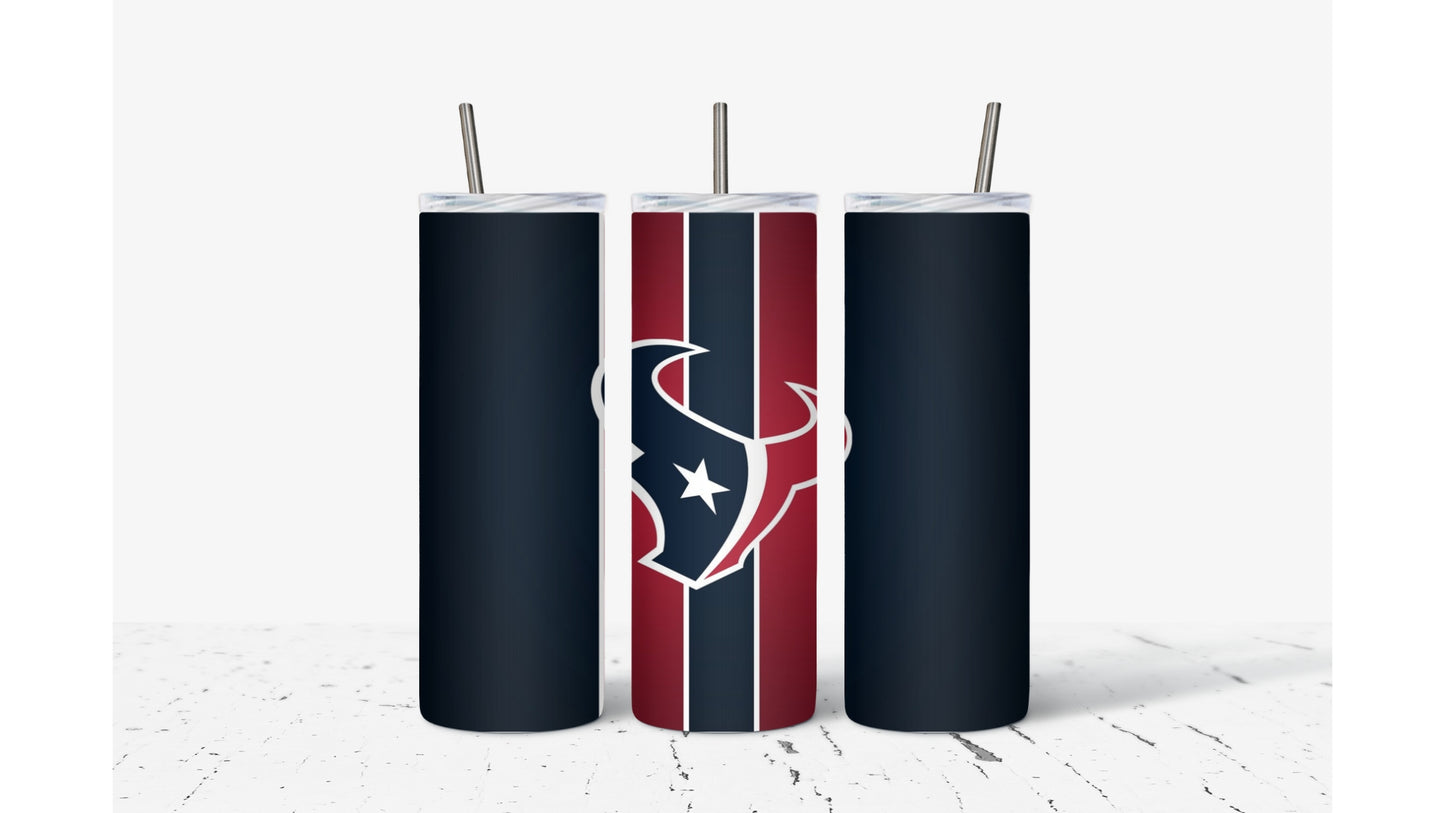 Texans Stripe Tumbler
