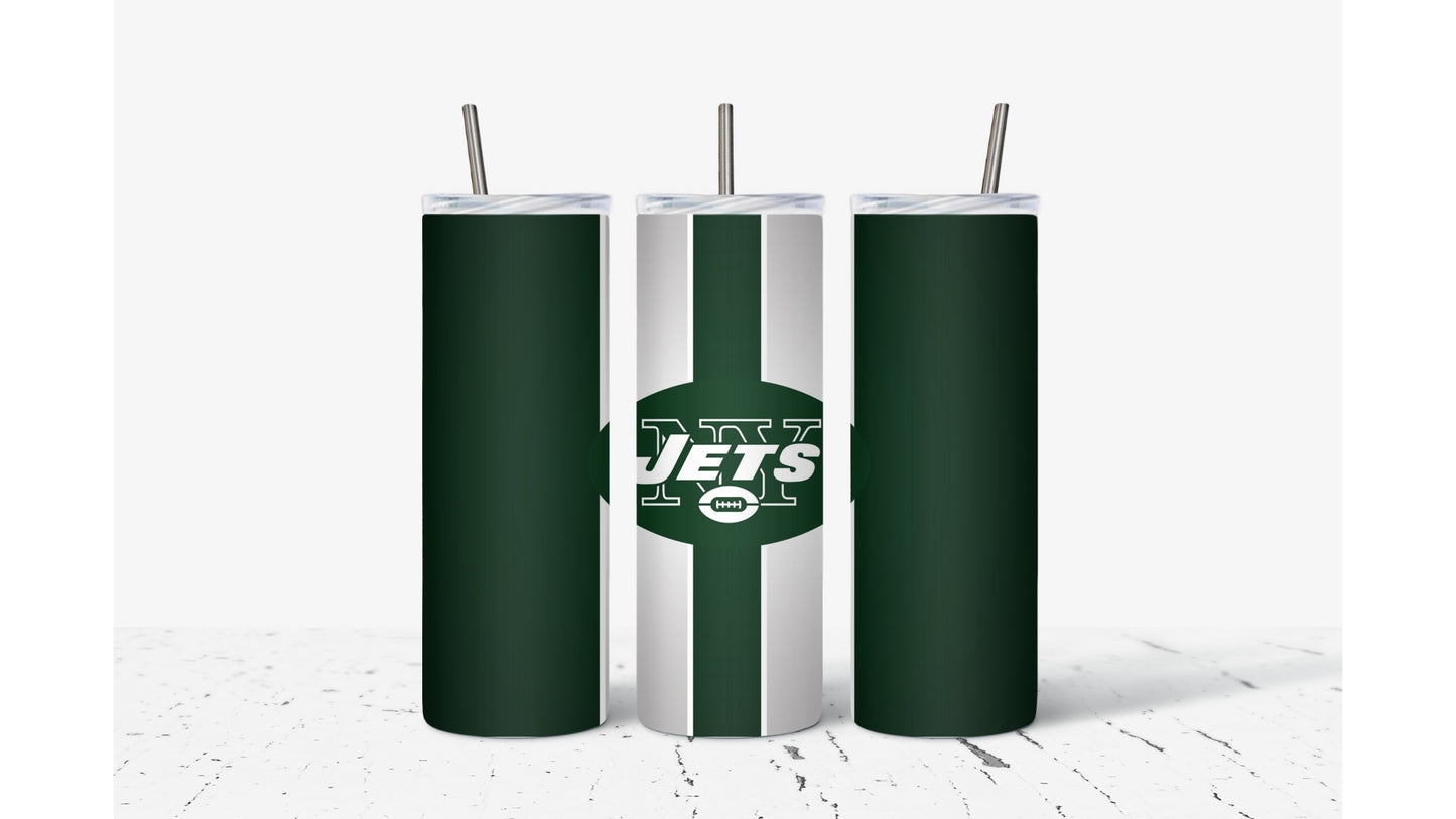 Jets Stripe Tumbler