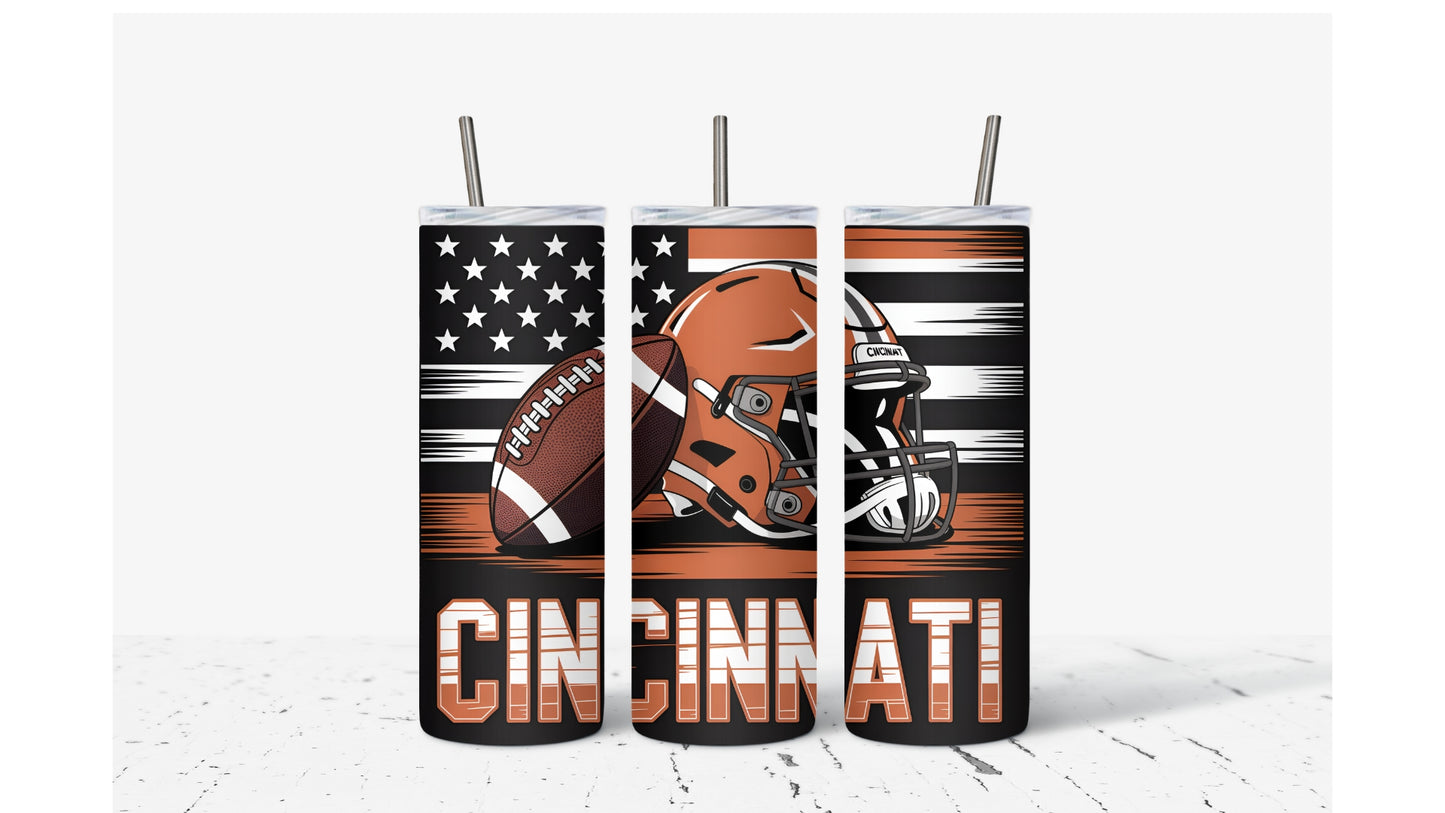 Cincinnati Helmet Tumbler