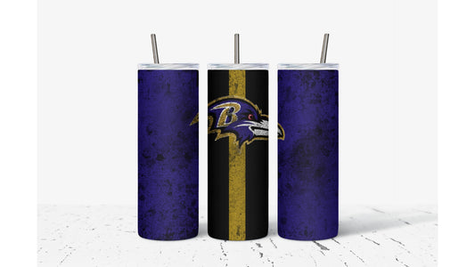 Ravens Smudged Tumbler