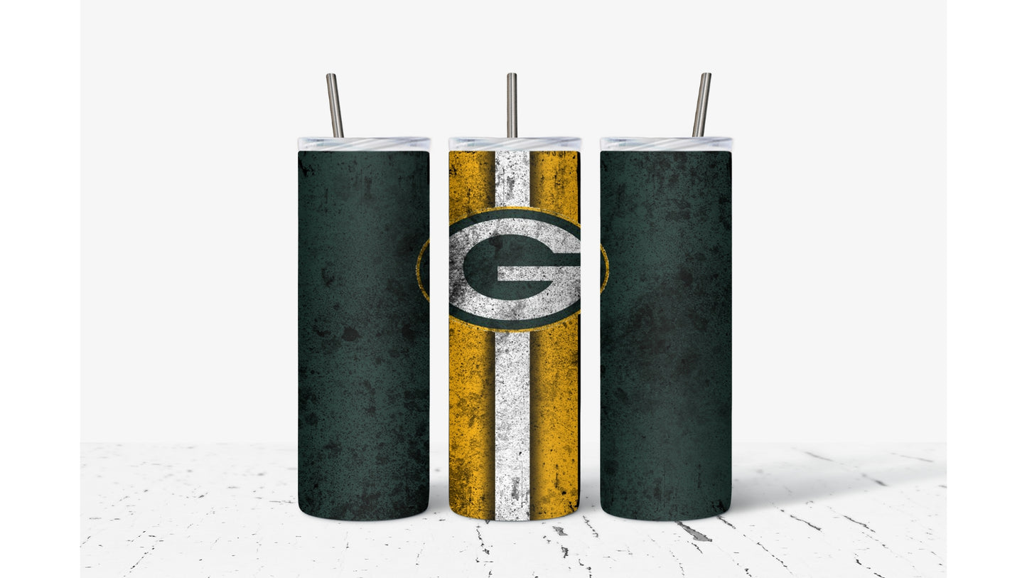 Green Bay Smudged Tumbler