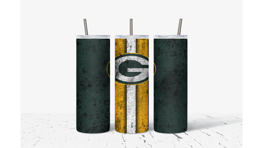 Green Bay Smudged Tumbler