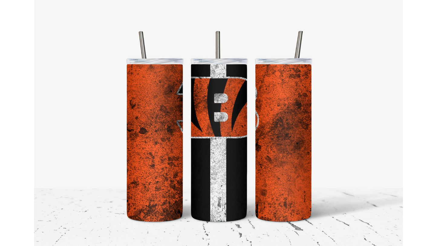 Bengals Smudged Tumbler