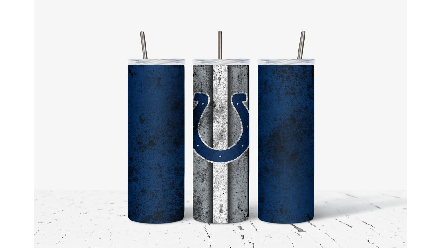 Colts  Smudged Tumbler