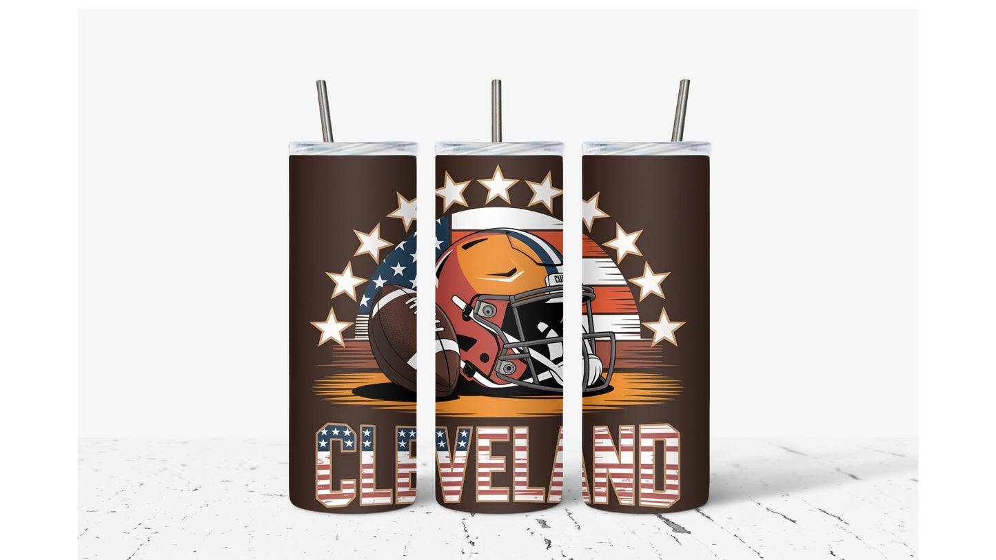 Cleveland Helmet Tumbler