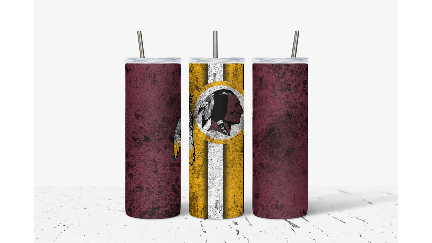 Redskins Smudged Tumbler
