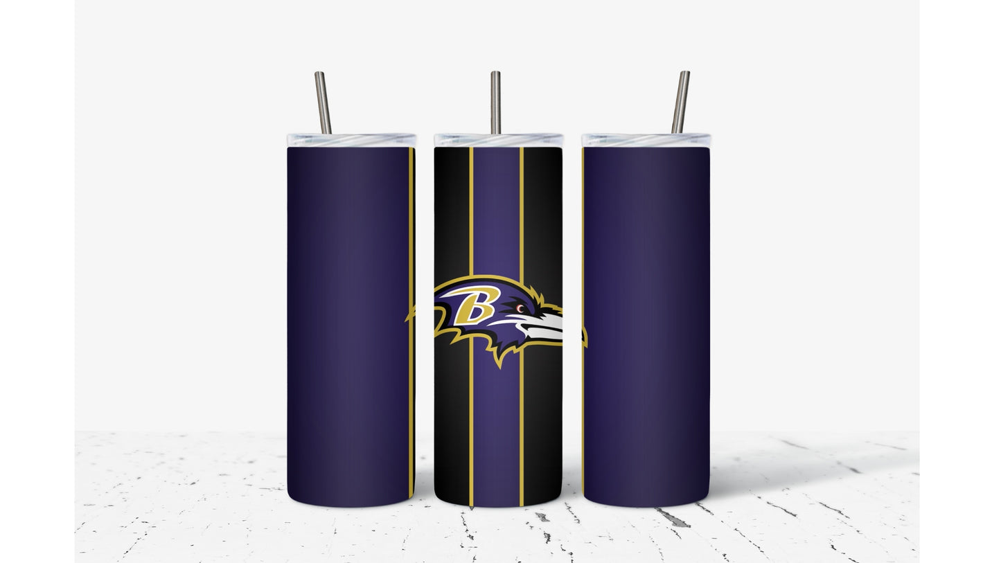 Ravens Stripe Tumbler