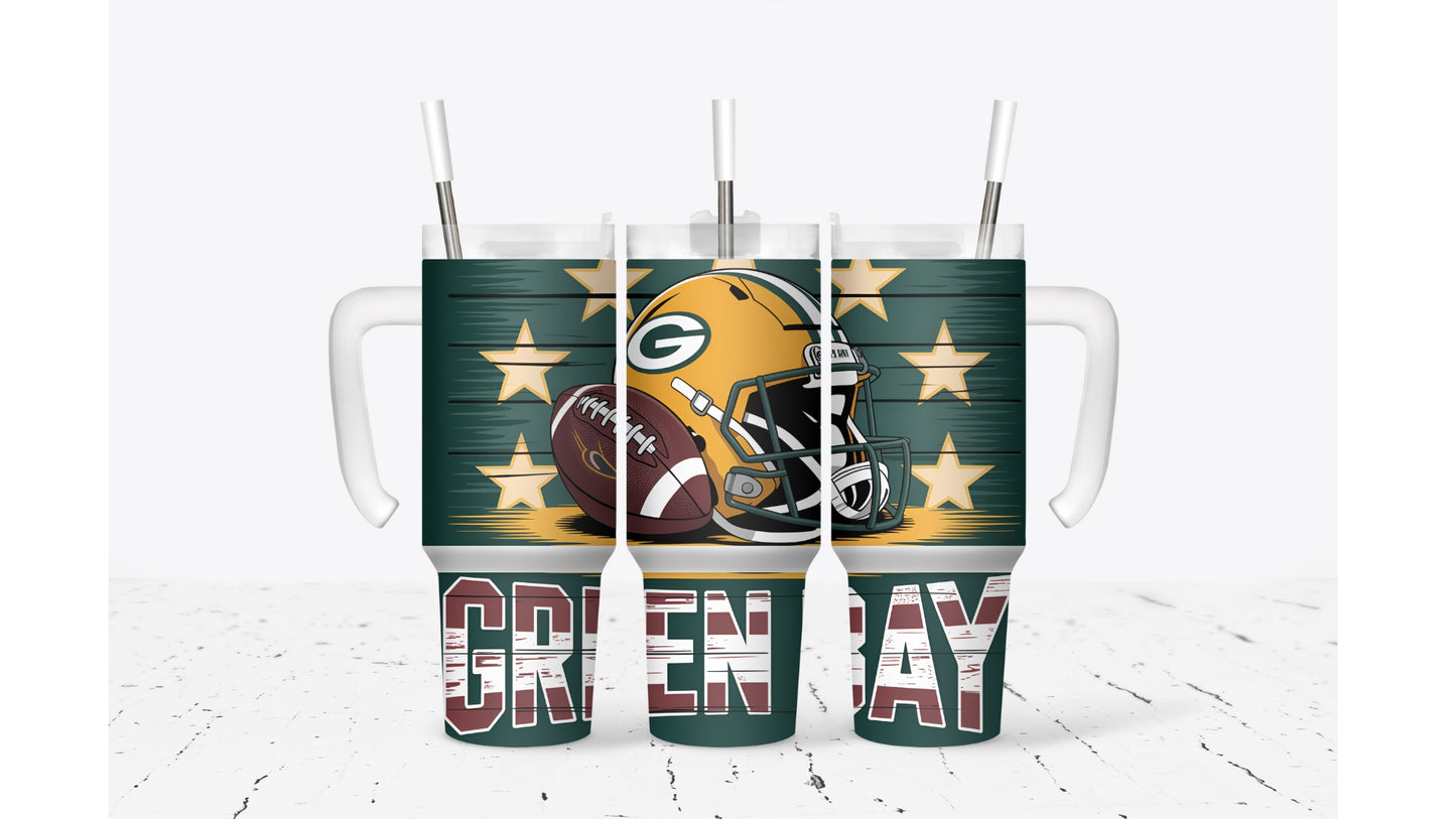 Green Bay Helmet Tumbler