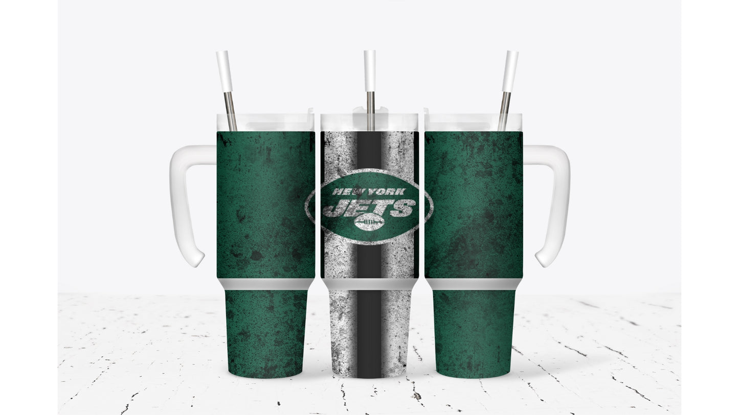Jets Smudged Tumbler