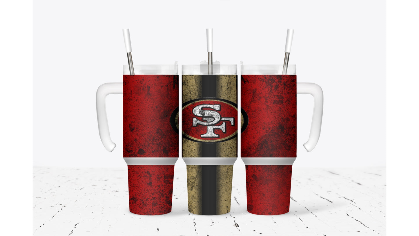 49ers Smudged Tumbler