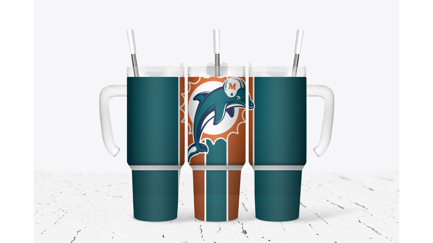 Dolphins Dark Tumbler