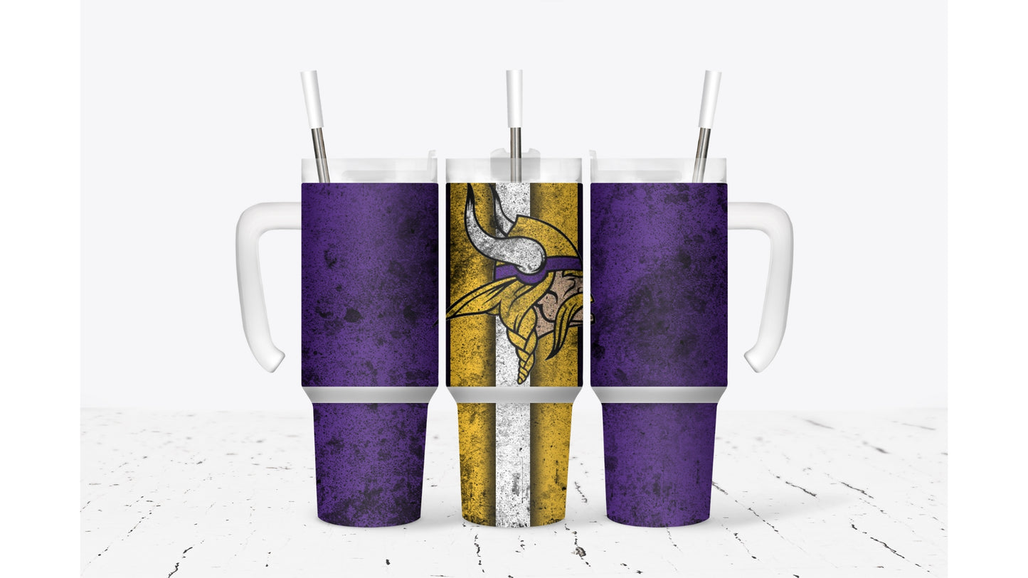 Vikings Smudged Tumbler