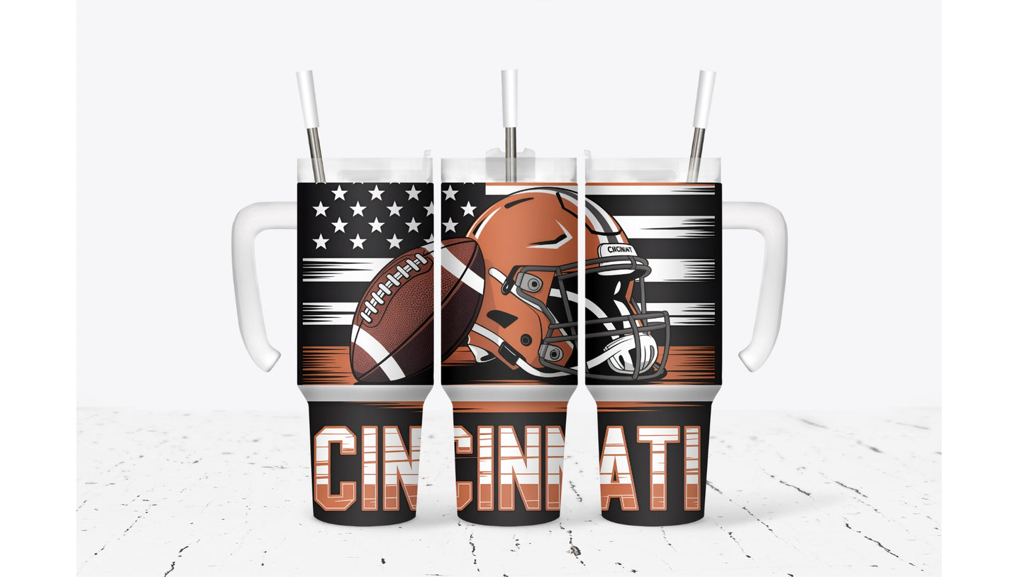 Cincinnati Helmet Tumbler