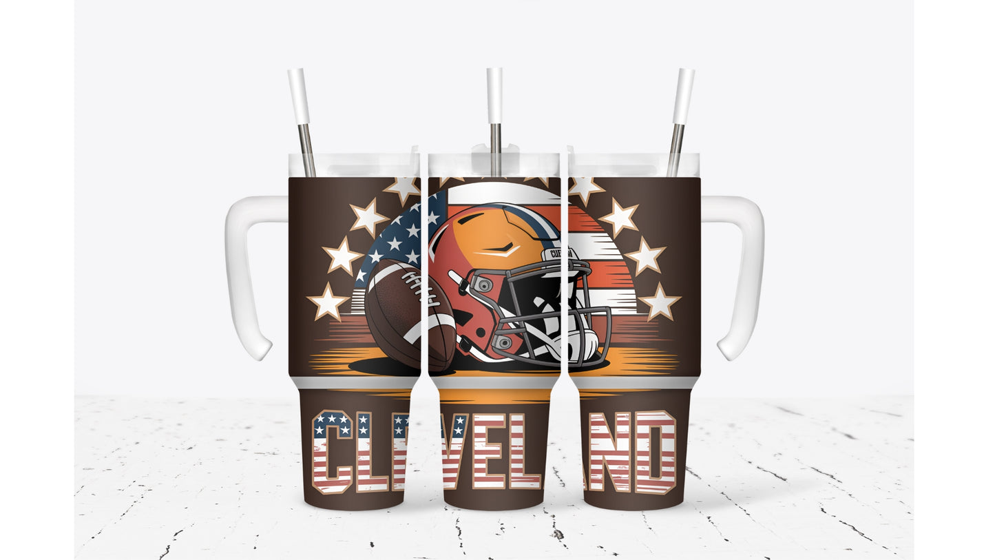 Cleveland Helmet Tumbler