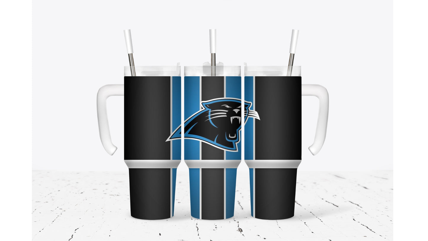 Panthers Stripe Tumbler