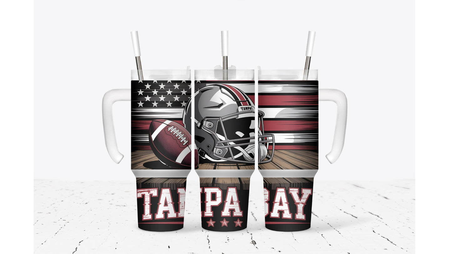 Tampa Bay Helmet Tumbler