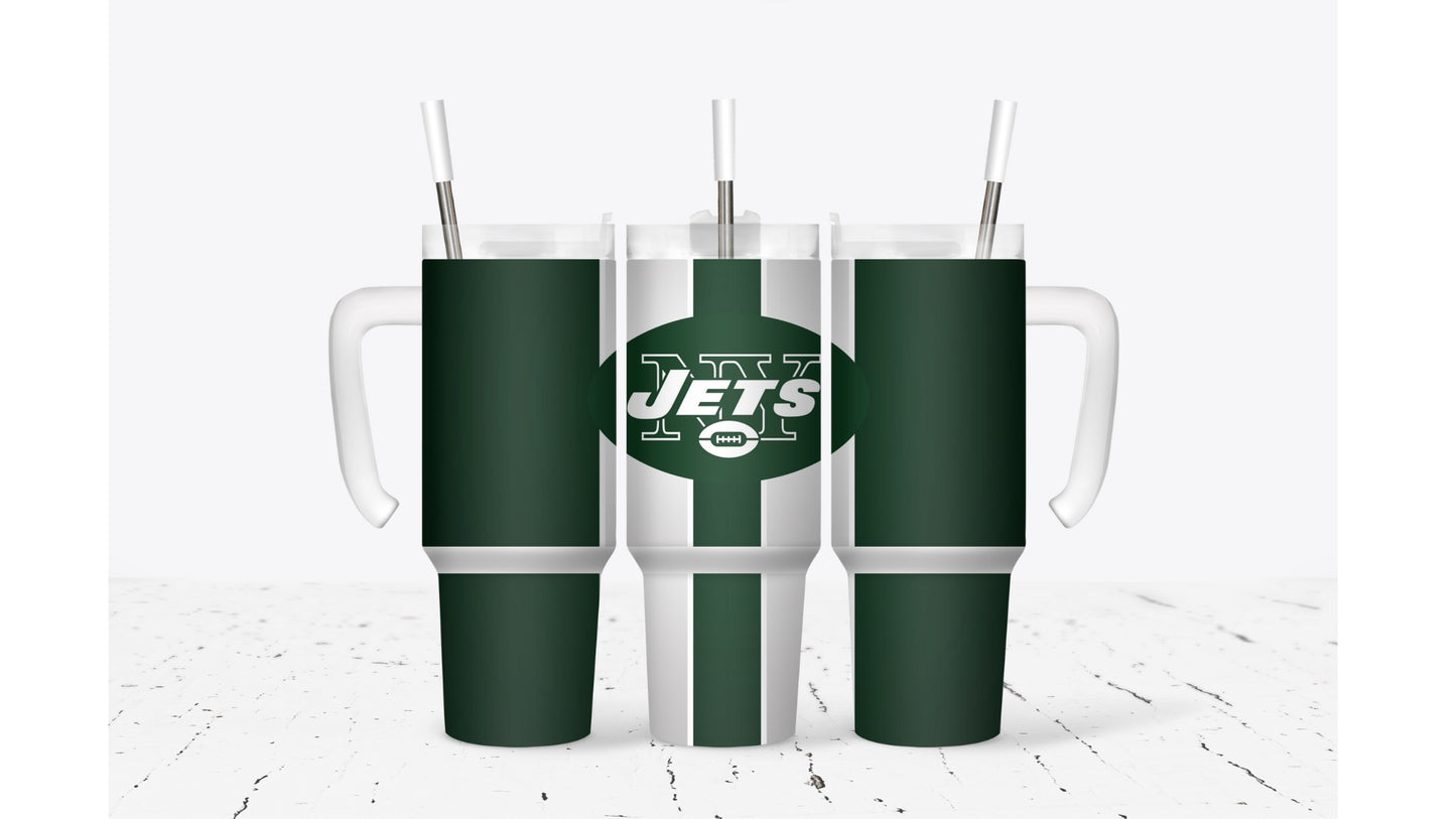 Jets Stripe Tumbler