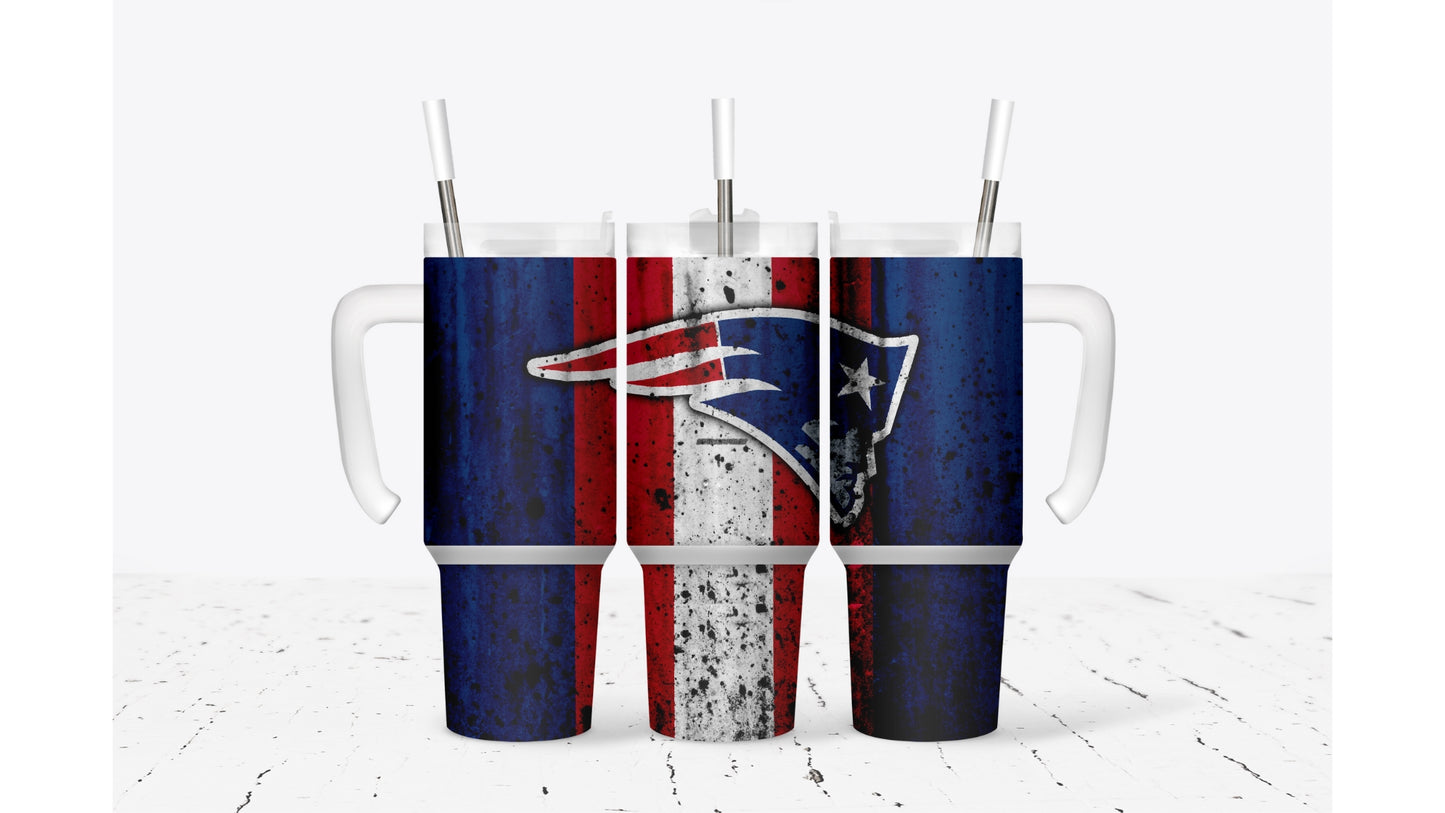 Patriots Smudged Tumbler