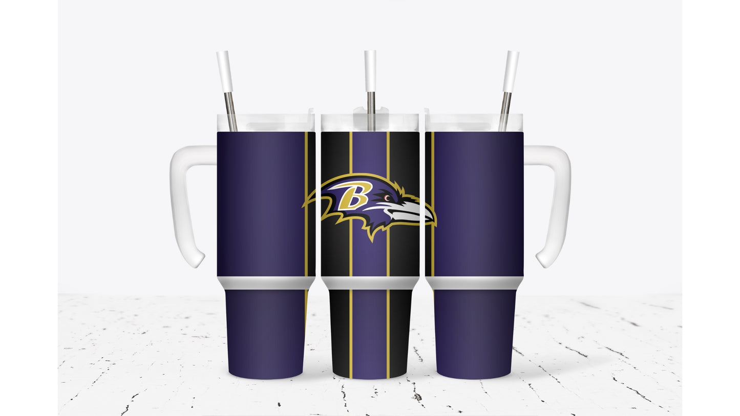 Ravens Stripe Tumbler