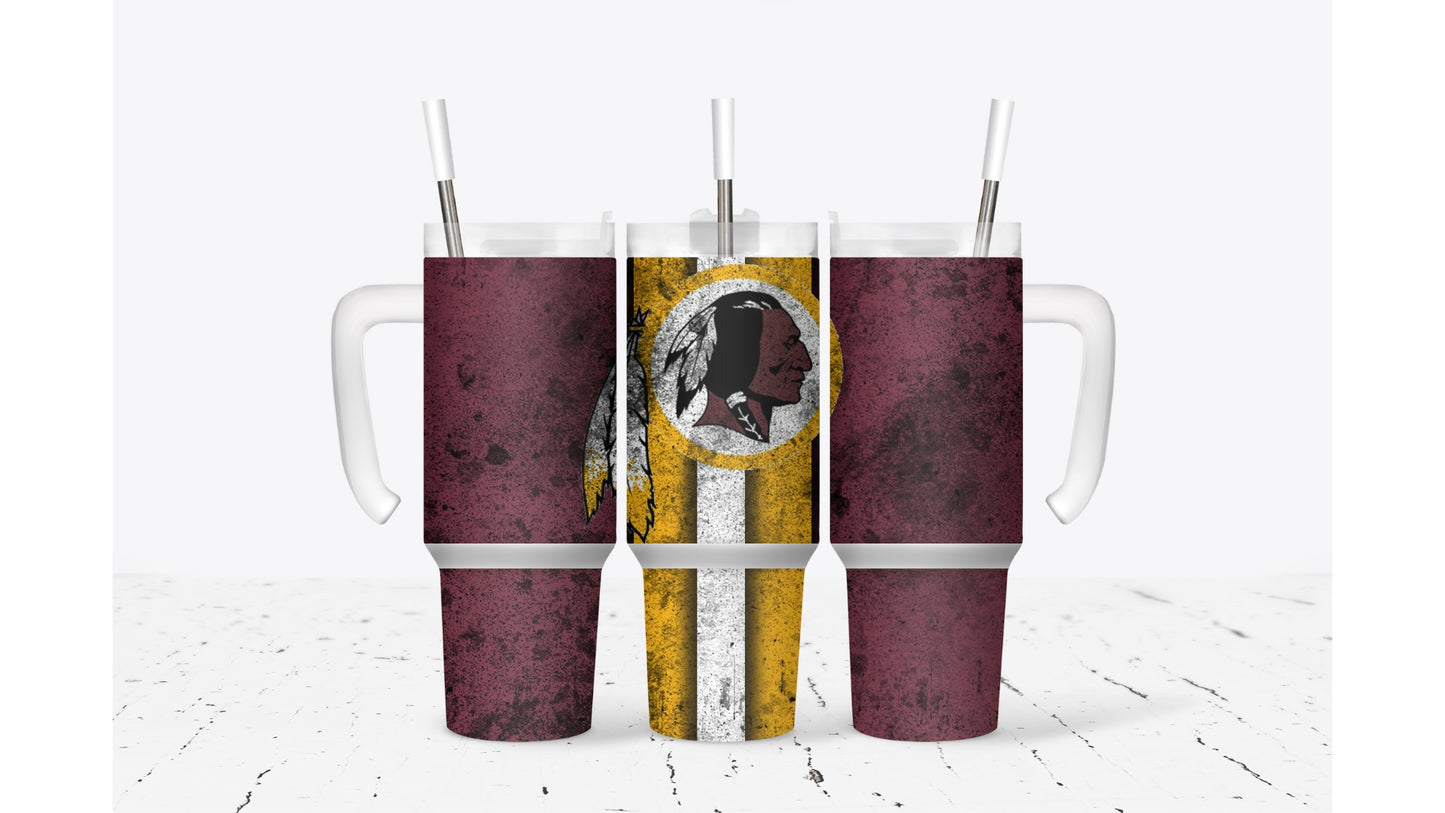 Redskins Smudged Tumbler