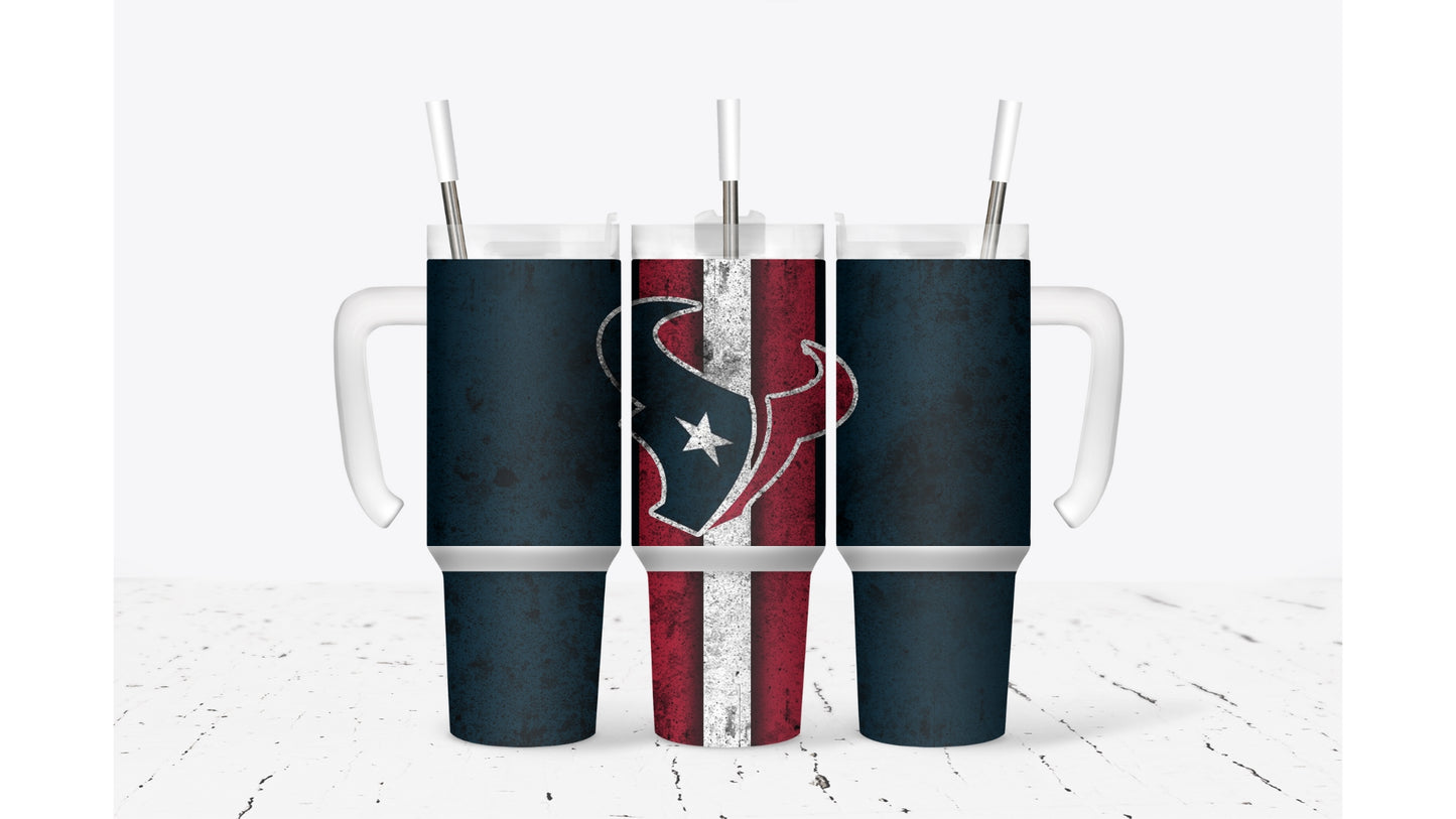 Texans Smudged Tumbler