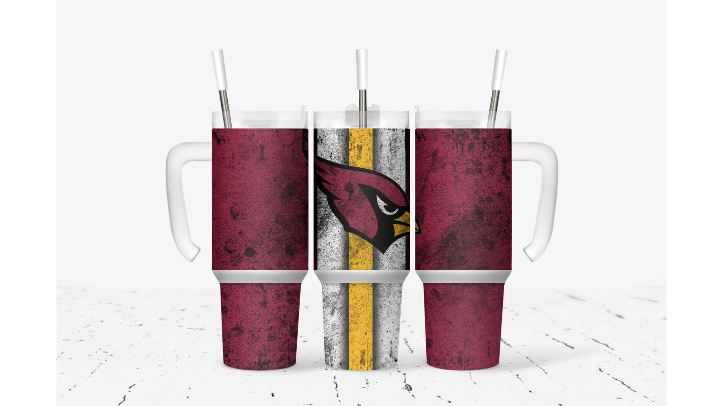 Cardinals Smudged Tumbler