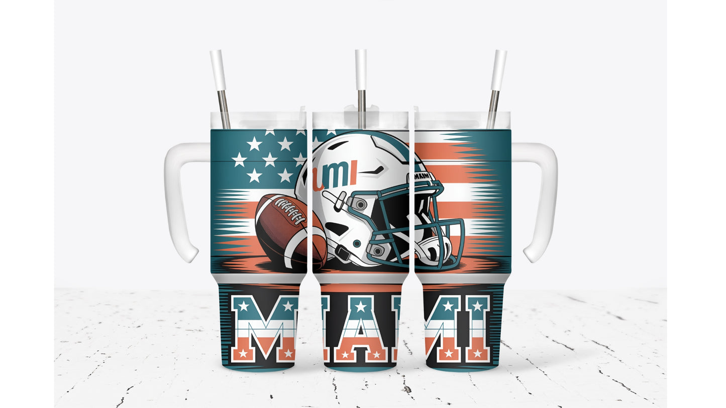 Miami Helmet Tumbler