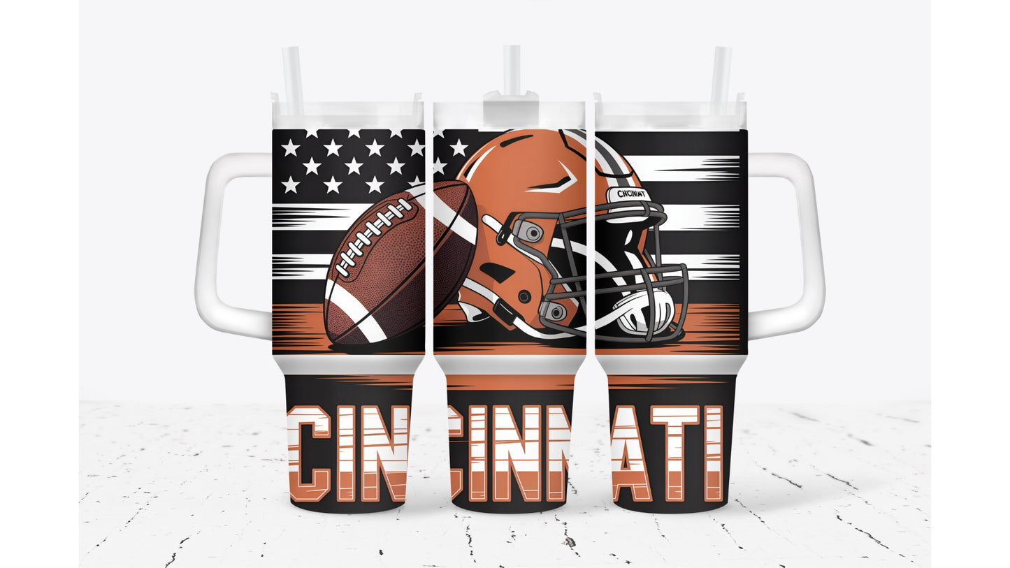 Cincinnati Helmet Tumbler