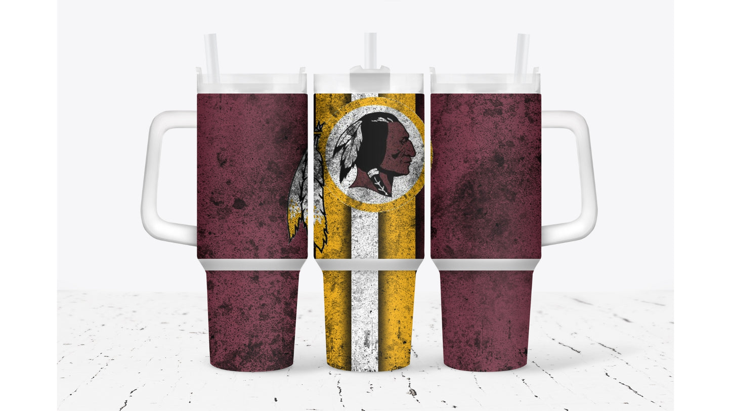 Redskins Smudged Tumbler