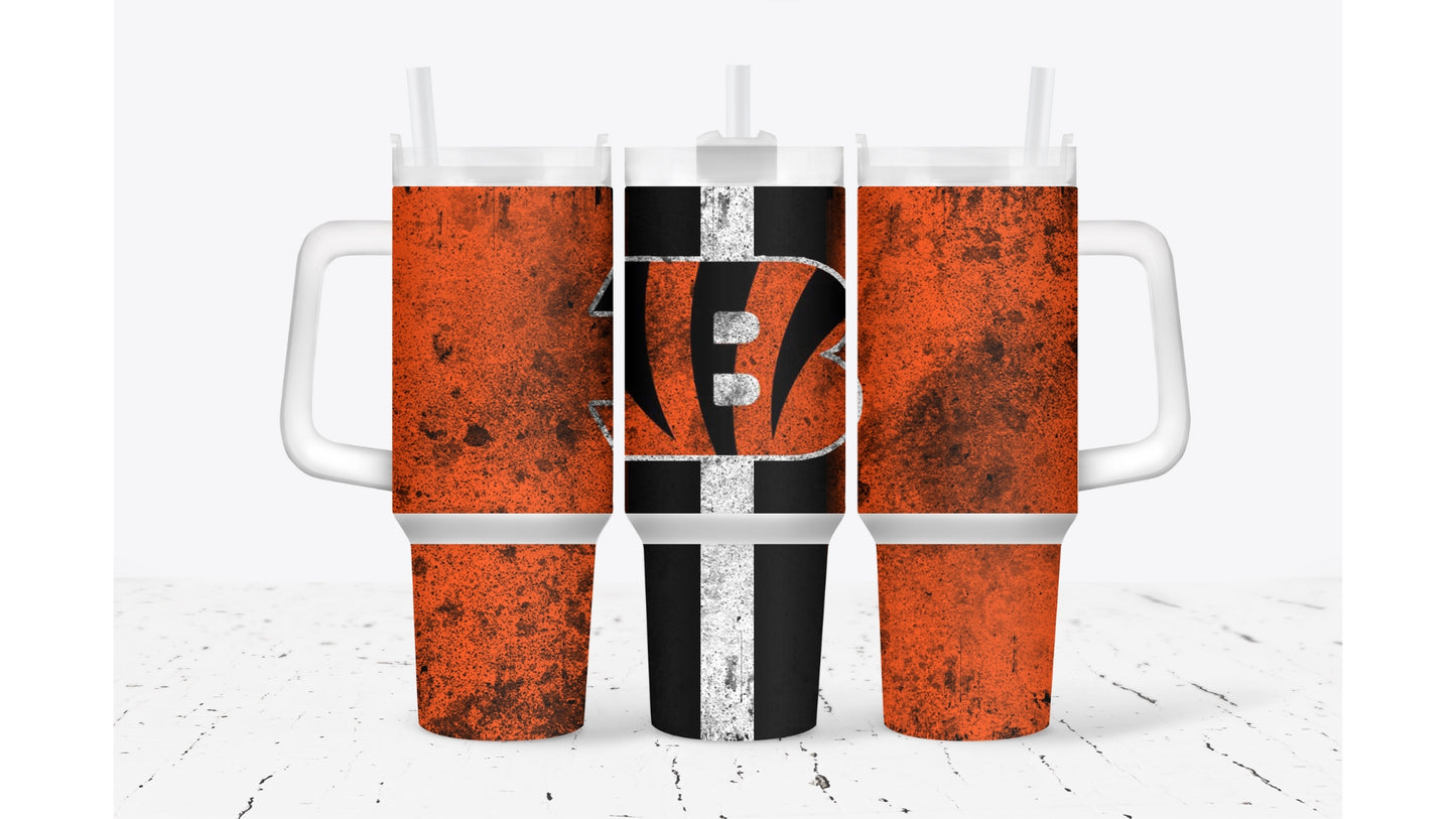 Bengals Smudged Tumbler