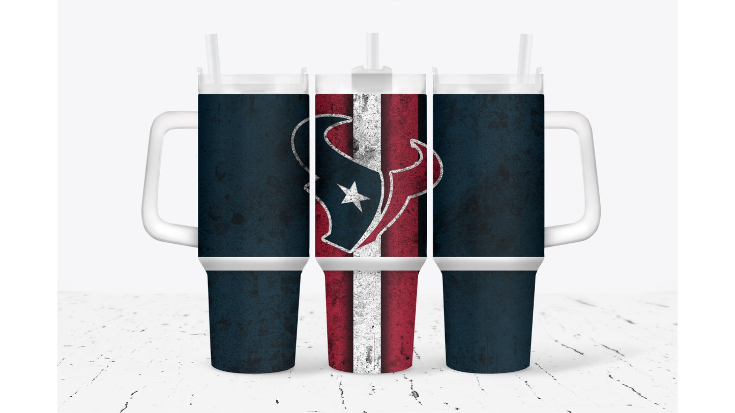 Texans Smudged Tumbler