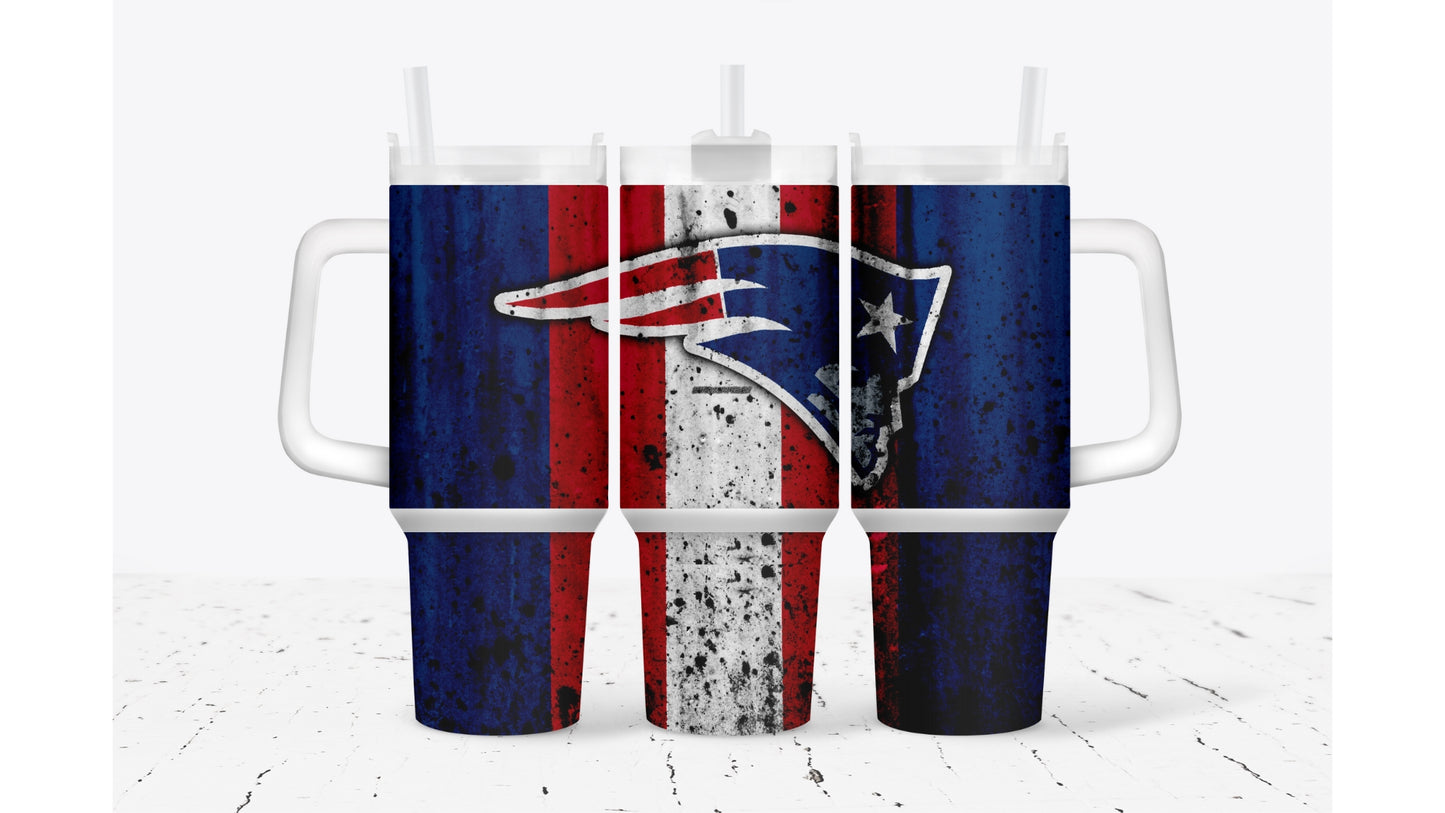 Patriots Smudged Tumbler