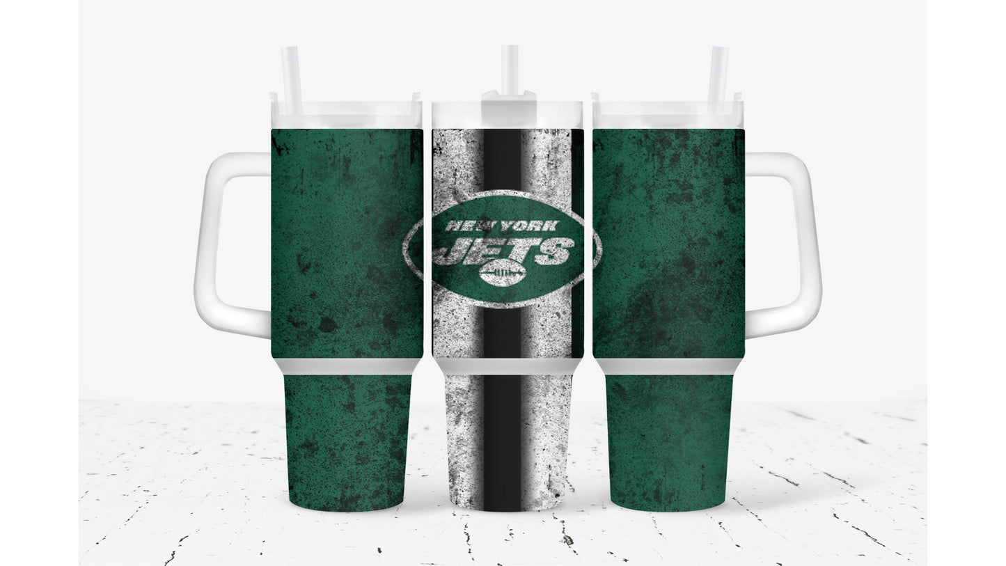 Jets Smudged Tumbler