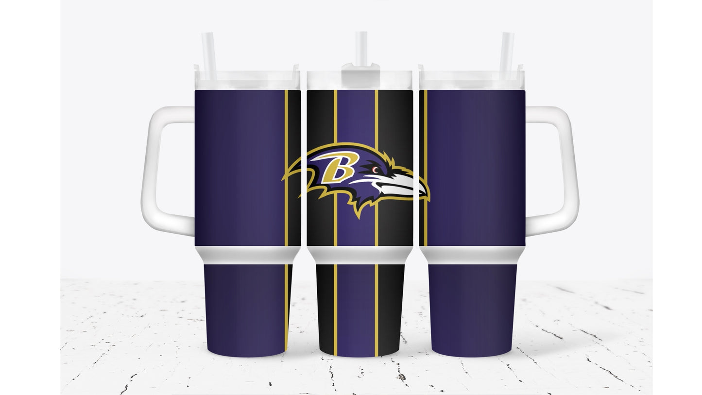 Ravens Stripe Tumbler